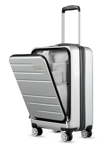 Trolley Da Cabina REDOLZ Essentials 17 Nero - Valigia Rigida 55 Cm Con Scomparto Laptop, 46L, Leggera 2,8 Kg, Serratura TSA, Ruote Silenziose - 2