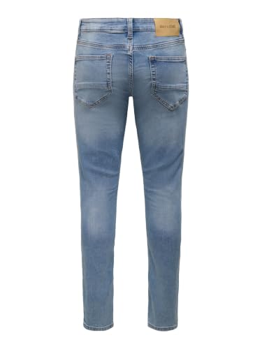 Only & Sons Male Slim Fit Jeans ONSLOOM Niedrige Taille Slim Fit Jeans – Ansicht 4