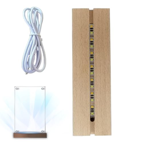 Base de pantalla LED rectangular con interruptor USB y 7 colores para estatuas y joyas 2