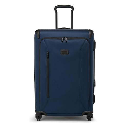 TUMI - Aerotour 4 Wheel Expandable Luggage - Men's and Women's Lightweight Business and Leisure Travel Suitcase - 26" Medium Expandable Checked, Navy