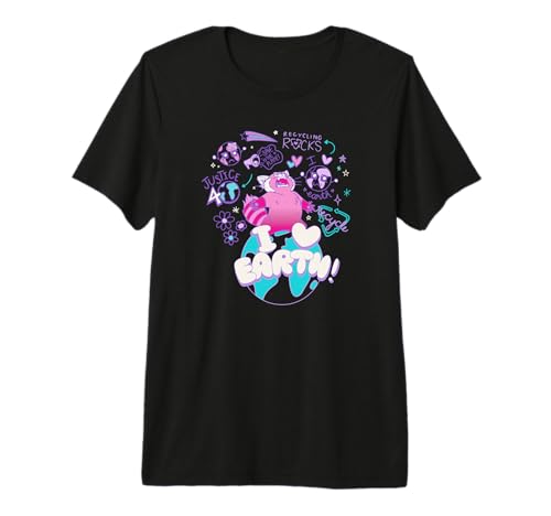 T-shirt Turning Red Mei I Love Earth en tissu premium et imprimé haute définition