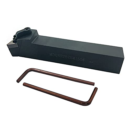 1" MDQNR 2525M15 Lathe External Turning & Profiling Tool Holder Main Angle 107° Holder Lathe Cutting Tools for 55° Carbide Inserts DNMG43 DNMG44