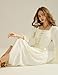 Renaissance Long Dress Bell Sleeve High Low Dress Medieval Pirate Costume Ivory L