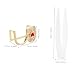 Yardenfun Heart Shaped Teeth Grill for Men Women Easy to Use Hip Hop Fashion Accessory Durable Zircon Material for Parties Versatile Wardrobe Addition