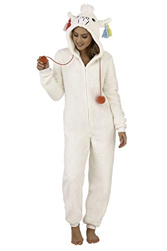 Undercover Lingerie Ltd CT Womens Soft Coral Fleece Novelty All in One Onesies Llama XL Cover