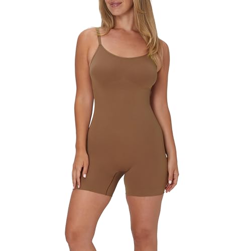 Maidenform Womens Seamless Shapewear, Tummy Control Mid-thigh Bodysuit, Slimmer Short Body Suit