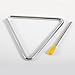 5 Pcs Steel Triangle Percussion Instrument With Striker,Rhythm Steel Triangles(5in)