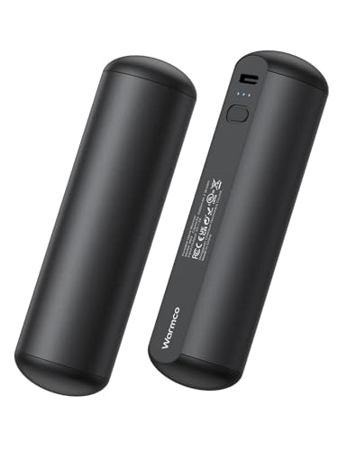 Hand Warmers Rechargeable 2 Pack, Warmco 10000mAh Magnetic Electric Handwarmers, 3 Levels Heat Up to 136°F Reusable Battery Operated Heater Keep You Warm in Winter