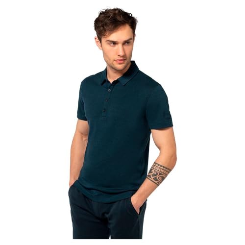 Polo Bio T-Shirt super.natural Homme Blueberry XL contre la transpiration et les odeurs