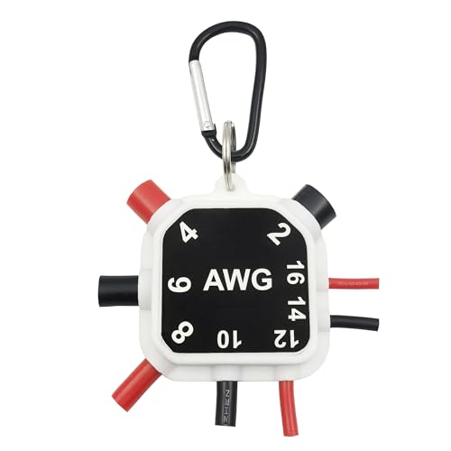 Jauges de fil assorties AWG 2-16 et outil de mesure pour tableau de taille des fils