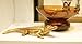 Howard Elliott 52029 Gold Sculptures Antique Crocodile for Home Decoration Statue for Book Shelves, Console Tabels, Entryway, or Any room, Metallic Brassy Gold