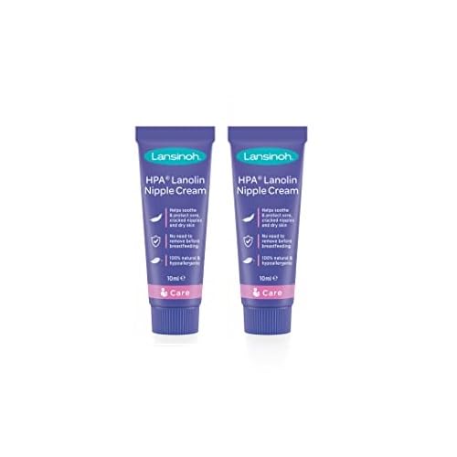 Lansinoh HPA Lanolin Nipple Cream | Sore Nipples Cracked Skin Breast Feeding 100% Natural | Tasteless & Odourless BPA BPS-free Breastfeeding | Safe for Baby and Mom | Hospital Bag Essentials (20ml)