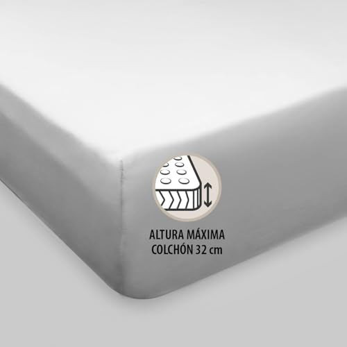 Housse de couette coton Burrito Blanco grise lit 105 - 6