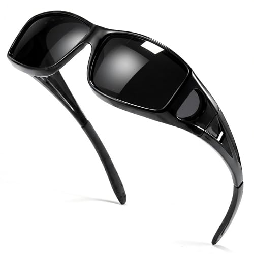 Image of SIPHEW Mirrored Sunglasses Polarized Fit Over Glasses for Men&Women