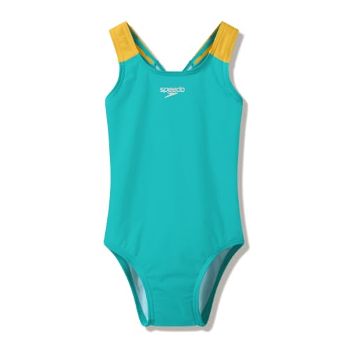 Image of Speedo Girl's Swimsuit One Piece Infinity Splice Thick Strap