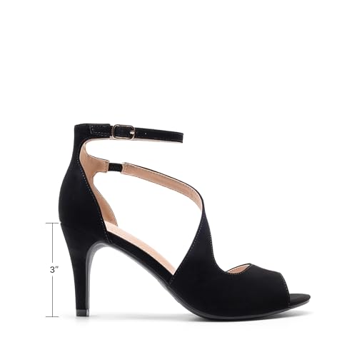 Image of DREAM PAIRS Women's Open Toe Stiletto Elegant Sandals