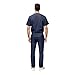 Women's Scrub Set - Medical Scrub Top and Pant, Dark Navy, X-Small