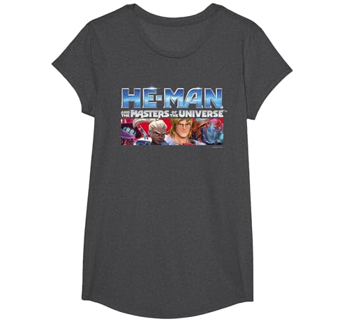 Image of He-Man & Masters of The Universe Official T-Shirt, Girls, Dark Heather Grey, Medium