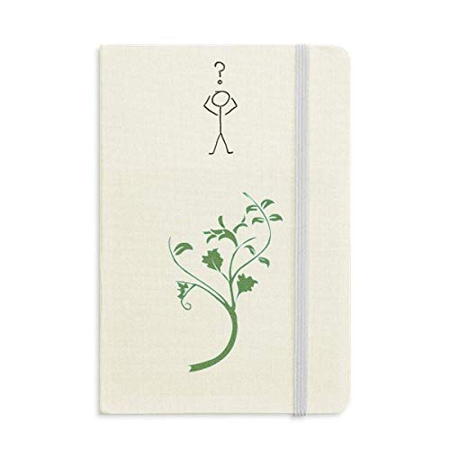Carnet A5 feuilles vertes et fleurs pour vos notes quotidiennes et dessins