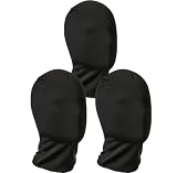SRLLBBY 3 Pieces Full Face Mask, Stretchy Faceless Cloth Masks, Statue Inflatable Costume Accessory for Adult Men Women Cosplay (Black Pack)