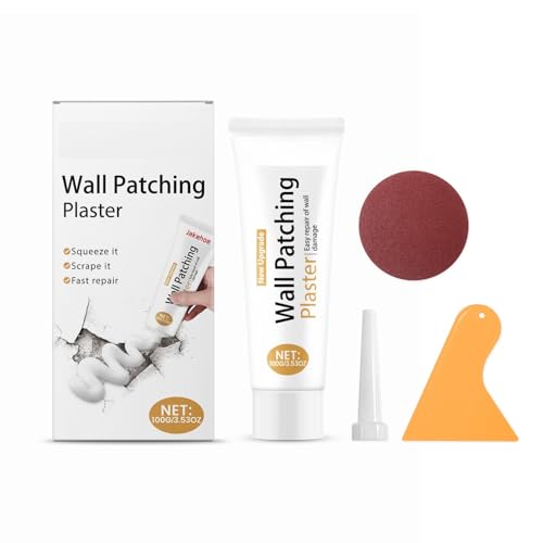 GNAUMORE Kit De Reparación De Paredes con Relleno,Crema De Reparación De Pared Kits,Masillas De Relleno Pared Blanca,Repara Eficazmente Los Arañazos, Agujeros,Grietas