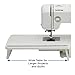 Brother XR3774 Wide Table Sewing and Quilting Machine Bundle with Hard Case and 12 Color Sewing Thread Kit (3 Items)