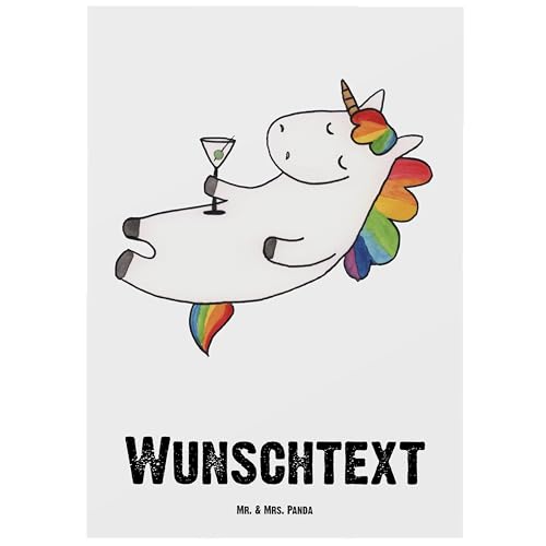 Mr. & Mrs. Panda Personalisierte Postkarte Einhorn Cocktail - Geschenke, Caipirinha, Ansichtskarte mit Wunschtext, Party, Karte Namen, Bedrucken, Sekt, Unicorn, Spruch, Einladung, Einhörner Mr. & Mrs. Panda Personalisierte Postkarte Einhorn Cocktail - Geschenke, Caipirinha, Ansichtskarte mit Wunschtext, Party, Karte Namen, Bedrucken, Sekt, Unicorn, Spruch, Einladung, Einhörner