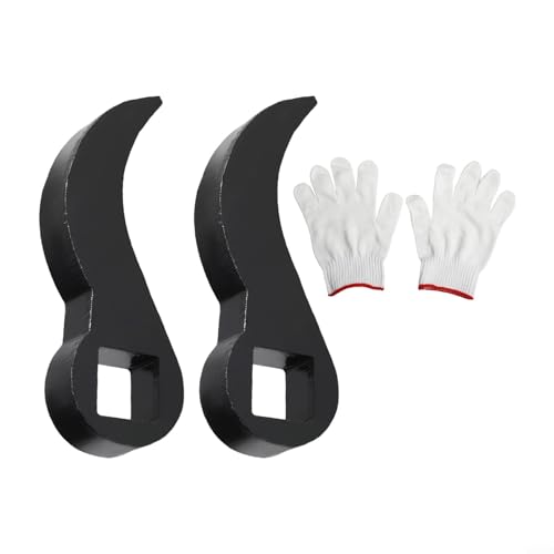 Vidonergy 2 adaptadores de llave de palanca de 1/2 pulgada con guantes para reparación, construcción y demolición de automóviles (C)