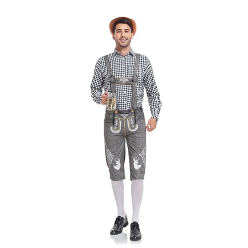 Lederhosen Homme Cuir Suède de Vachette Authentique Oktoberfest