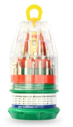 Jogo De Chaves 31 In 1 Precisão Fenda Torx Alen Philips Y