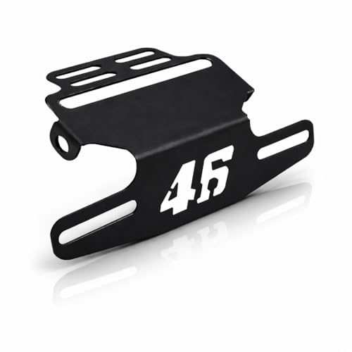 Image of SAAD Magnetic Foldable Tail Tidy | Universal Number Plate Holder | For R15 V2, V3, V4, MT15, etc| Heavy Metal | Adjustable Fender | Black Finish | Easy Install | Bike Accessories | NOT for DUKE Models