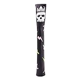 Craftsman Golf Hip Hop Style Skull Black Leather Alignment Stick Cover Case Holder
