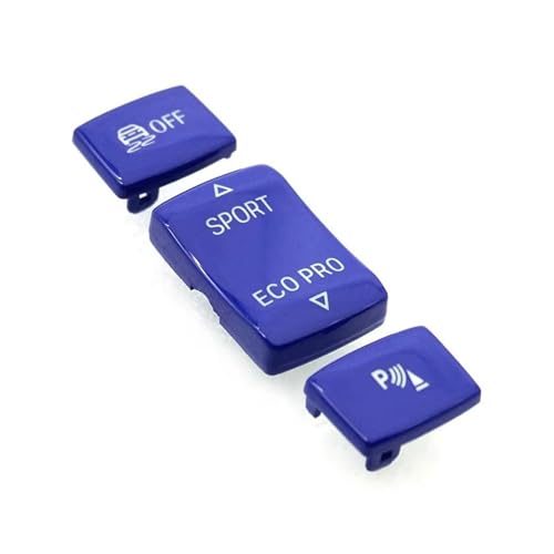 Compatible With For F32 F33 F36 F30 F31 F34 F35 4 3 Series 2013-2019 コンソール ESP 滑り止めスイッチ スポーツボタン レーダーセンサー キーカバー 車の内装(Blue)