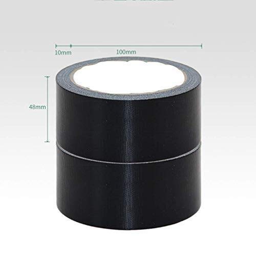 Ruban Adhésif Noir Étanche 2 Rouleaux 48 Mm X 13 Y Ruban Adhésif en Toile De Canard pour Emballage, Reliure De Livres, Auto-Adhésif Solide 12 M De Long Idéal pour L'Artis,