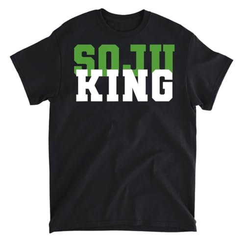 Soju King Korean Drink Rice Hangul Korean Language Kdrama, Long Sleeve Shirt, Sweatshirt, Hoodie Unisex Adult Size Made in Canada