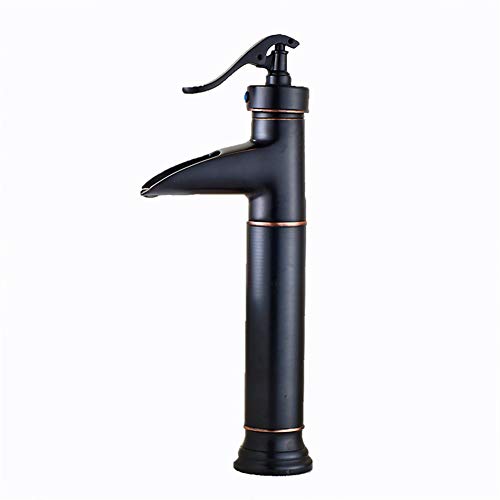 Retro Faucet, European Retro Sink Faucet, Full Copper Basin Faucet Baño Caliente y fría Faucet, Single Handle Faucet Faucet (Estilo : E) Cover