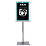 【Base stable】Ce support d’affiche possède une base carrée qui présente l’avantage d’être très stable, d’être très adsorbé et d’avoir un cadre de qualité solide, ce qui en fait une base fiable.