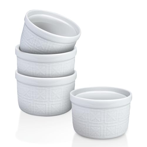 Maison Neuve 4pc Oven Safe Ramekin Set White