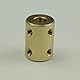 CHANCS Motor Shaft Rigid Sleeve Coupling 7mm to 5mm Bore Rigid Coupling Set Screw Motor Accessories for DIY Parts 2PCS