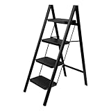 脚立 4段 軽量 室内 おしゃれ 踏み台 折りたたみ ステップ 折畳み コンパクト 安定感 耐荷重 150kg