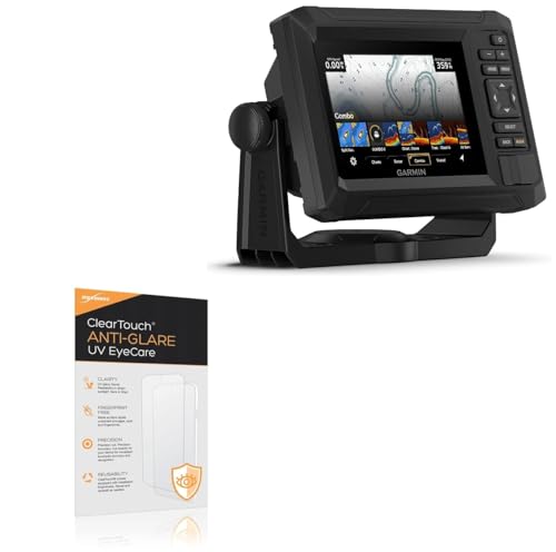 BoxWave Screen Protector Compatible With Garmin echoMAP UHD2 53cv - ClearTouch Anti-Glare Anti-UV EyeCare (2-Pack), Filters out Harmful Blue Light Reduce Fatigue