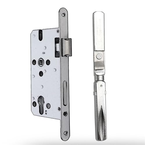 Side Length 8x8mm Door Lock Transmission Rotating Rod Lock Connecting Rod with Rotating Axis 1Pcs(210mm Buckle)