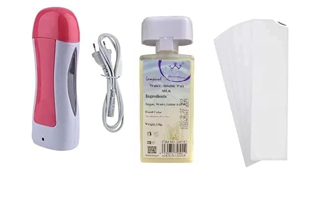 kroywen Designers Roll on Wax Hair Removal Wax Kit | Wax Warmer Machine, Wax Refill Cartridge, Wax Strip | Full Wax Kit for Hair Removing and Waxing for Women Wax Pack of 1 (B0D14VJLG7) Amazon Price History, Amazon Price Tracker