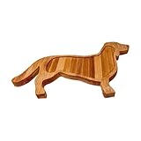 Opilroyn Tableros de embutidos de Dachshund, tabla de embutidos de perro,Tablero de porción de perro - Farmhouse Wooden Charcuterie Board de servicio para decoración rústica en casa