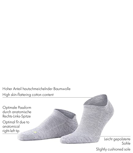 FALKE Unisex Cool Kick Sneaker Trainer Socks Breathable Quick-Drying Sustainable Yarn Ankle Length Light Cushioning Plush Sole Cooling Effect Mix Plain Patterned 1 Pair3