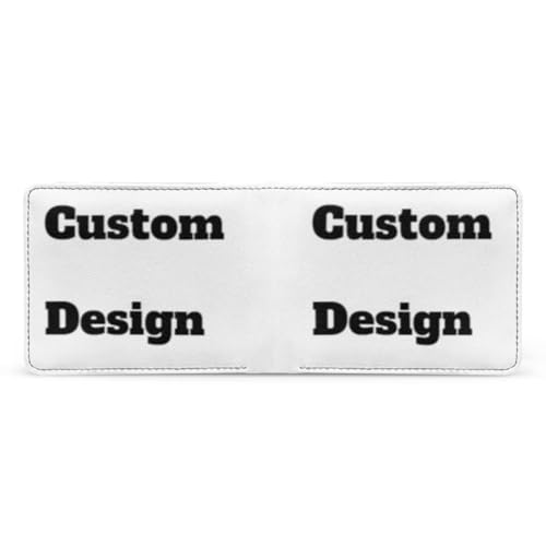 Image of Coldinair Custom Wallet for Teen Boys Personalized Kids Boys Bifold Wallet Purse Leather Credit Card Cash Id Holder Cool Slim Bifold Small Coin Purses