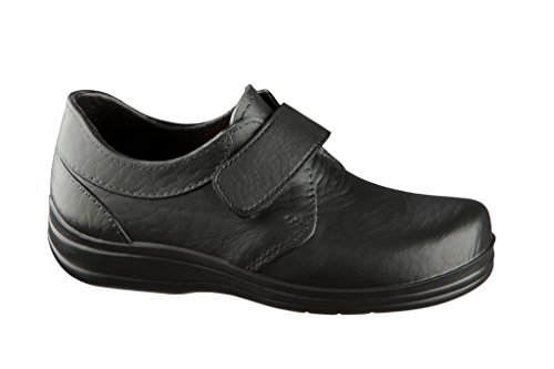 FELIZ CAMINAR - Zapato Sanitario Flotantes Velcro Negro, 40