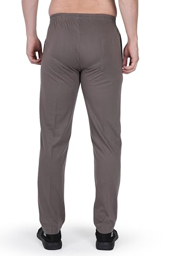 Image of Trackpants for Men - Regular Fit, Cotton Hoisery, Ultra Soft, Comfortable, Lightweight, Ziper Pockets, Front Zip, Back Pocket, Solid Mnimal