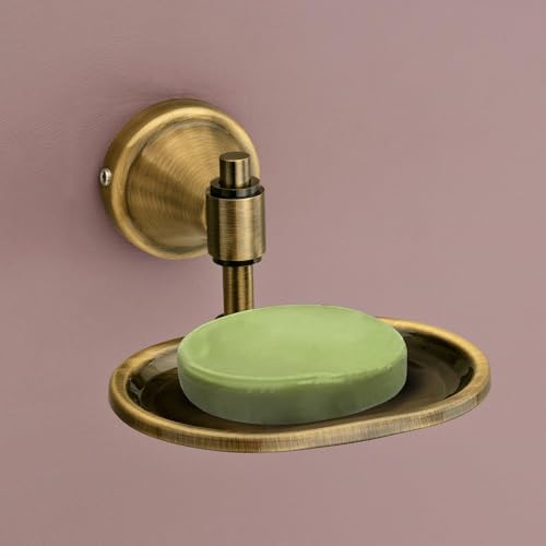 Image of Plantex (Primax) 304 Grade Stainless Steel Soap Holder Stand for Bathroom and Wash Basin Bathroom Accessories - Niko (Antique)