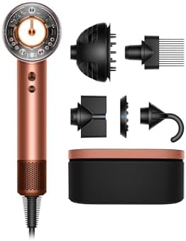 Dyson Supersonic Nural Hair Dryer, No Heat Damage, 5 Intelligent Attachments with Diffuser and Styling Concentrator, Scalp Health, All Hair Types